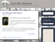 Tablet Screenshot of civilwarwomenblog.com